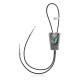 Feather .925 Sterling Silver Certified Authentic Handmade Navajo Native American Natural Turquoise Bolo Tie 34145