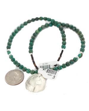 .925 Sterling Silver Certified Authentic Navajo Natural Spiderweb Turquoise Agate Native American Necklace 18281-3-18278