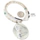 .925 Sterling Silver Certified Authentic Navajo Natural White Buffalo Native American Necklace 13070-15975-8