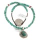 .925 Sterling Silver Certified Authentic Navajo Natural Spiderweb Turquoise Native American Necklace 18282-3-1601-10 .925 Sterling Silver Certified Authentic Navajo Natural Spiderweb Turquoise Native American Necklace 18282-3-1601-10