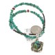 .925 Sterling Silver Certified Authentic Navajo Natural Mountain Turquoise Coral Native American Necklace 18281-2-1601-10 .925 Sterling Silver Certified Authentic Navajo Natural Mountain Turquoise Coral Native American Necklace 18281-2-1601-10