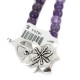 Certified Authentic Nickel Navajo Natural Amethyst Native American Necklace 18264-2