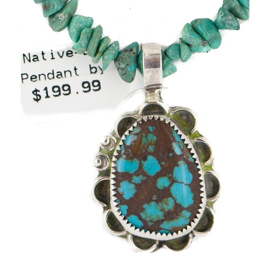 .925 Sterling Silver Certified Authentic Navajo Natural Spiderweb Turquoise Coral Native American Necklace 18282-1-1601-10 .925 Sterling Silver Certified Authentic Navajo Natural Spiderweb Turquoise Coral Native American Necklace 18282-1-1601-10