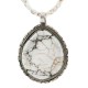 .925 Sterling Silver Certified Authentic Navajo Natural White Buffalo Native American Necklace 13070-15975-8