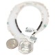 .925 Sterling Silver Certified Authentic Navajo Natural White Buffalo Native American Necklace 18280-3-15975-8