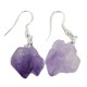 Certified Authentic .925 Sterling Silver Navajo Natural Amethyst Native American Earrings 18270-6