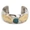 Handmade Bear Nickel Brass Natural Spiderweb Turquoise Navajo Native American Bracelet 13164 Handmade Bear Nickel Brass Natural Spiderweb Turquoise Navajo Native American Bracelet 13164