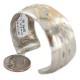 Certified Authentic Handmade Kokopelli Feather Nickel Brass Navajo Native American Bracelet 13163