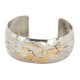 Certified Authentic Handmade Kokopelli Feather Nickel Brass Navajo Native American Bracelet 13163