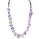 Certified Authentic Nickel Navajo Natural Amethyst Native American Necklace 18264-2