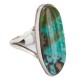 Handmade Navajo Certified Authentic .925 Sterling Silver Signed Natural Turquoise Native American Ring 16827-100 Handmade Navajo Certified Authentic .925 Sterling Silver Signed Natural Turquoise Native American Ring 16827-100