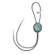 Handmade Certified Authentic Navajo .925 Sterling Silver Native American Natural Turquoise Bolo Tie 34154