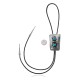 Handmade Certified Authentic Navajo .925 Sterling Silver Native American Natural Turquoise Bolo Tie 34156