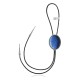 Handmade Certified Authentic Navajo .925 Sterling Silver Native American Natural Turquoise Bolo Tie 34163