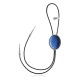 Handmade Certified Authentic Navajo .925 Sterling Silver Native American Natural Turquoise Bolo Tie 34163