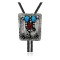 Feather .925 Sterling Silver Certified Authentic Handmade Navajo Native American Natural Turquoise Coral Bolo Tie 34164