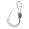 Feather Bolo Tie 34173 – Handmade 925 Sterling Silver with Turquoise & Coral