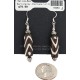 .925 Sterling Silver Hooks Certified Authentic Navajo Wood Native American Earrings 18254-1 .925 Sterling Silver Hooks Certified Authentic Navajo Wood Native American Earrings 18254-1
