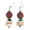 .925 Sterling Silver Hooks Navajo Natural Turquoise Red Jasper Graduated Melon Shell Native American Dangle Earrings 18258-1 .925 Sterling Silver Hooks Navajo Natural Turquoise Red Jasper Graduated Melon Shell Native American Dangle Earrings 18258-1