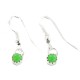 Certified Authentic Navajo .925 Sterling Silver Natural Gaspeite Native American Dangle Earrings 27233-3