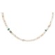 .925 Sterling Silver Certified Authentic Navajo White Howlite Native American Necklace 18288 .925 Sterling Silver Certified Authentic Navajo White Howlite Native American Necklace 18288