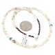 .925 Sterling Silver Certified Authentic Navajo White Howlite Native American Necklace 18288 .925 Sterling Silver Certified Authentic Navajo White Howlite Native American Necklace 18288