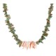 Certified Authentic Navajo .925 Sterling Silver Natural Turquoise, Spiny Oyster and Coral Native American Necklace 25341-1
