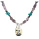 Bird Certified Authentic Navajo .925 Sterling Silver Inlay Natural Turquoise Mother of Pearl Hematite Amethyst Native American Necklace 25340-1 Bird Certified Authentic Navajo .925 Sterling Silver Inlay Natural Turquoise Mother of Pearl Hematite Amethyst Native American Necklace 25340-1