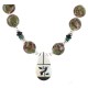 Bird Certified Authentic Navajo .925 Sterling Silver Inlay Natural Turquoise Mother of Pearl Black Onyx Blood Stone Native American Necklace 25338-4 Bird Certified Authentic Navajo .925 Sterling Silver Inlay Natural Turquoise Mother of Pearl Black Onyx Blood Stone Native American Necklace 25338-4