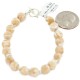 Certified Authentic Navajo Natural Agate Native American Bracelet 13173-4