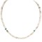 .925 Sterling Silver Certified Authentic Navajo White Howlite Native American Necklace 18288