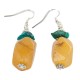 .925 Sterling Silver Hooks Certified Authentic Navajo Natural Turquoise Agate Native American Earrings 18285-1