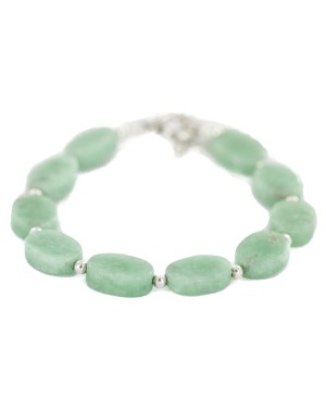 Certified Authentic Navajo Natural Jade Native American Bracelet  13173-2