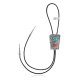 Handmade Certified Authentic Navajo .925 Sterling Silver Native American Natural Turquoise Coral Bolo Tie 34171