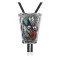 Feather .925 Sterling Silver Handmade Navajo Native American Natural Turquoise Coral Bolo Tie 34175