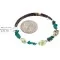 Navajo Natural Turquoise Heishi Gaspeite Native American Adjustable Wrap Bracelet 13172-2 Navajo Natural Turquoise Heishi Gaspeite Native American Adjustable Wrap Bracelet 13172-2