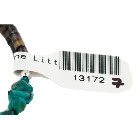 Navajo Natural Turquoise Goldstone Heishi Native American Adjustable Wrap Bracelet 13172-7 Navajo Natural Turquoise Goldstone Heishi Native American Adjustable Wrap Bracelet 13172-7