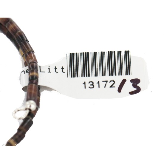 Navajo Certified Authentic Natural Turquoise Amethyst Heishi Native American Adjustable Wrap Bracelet 13172-13 Navajo Certified Authentic Natural Turquoise Amethyst Heishi Native American Adjustable Wrap Bracelet 13172-13