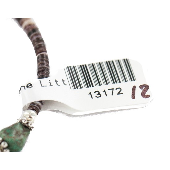 Navajo Certified Authentic Natural Turquoise Heishi Native American Adjustable Wrap Bracelet 13172-12 Navajo Certified Authentic Natural Turquoise Heishi Native American Adjustable Wrap Bracelet 13172-12