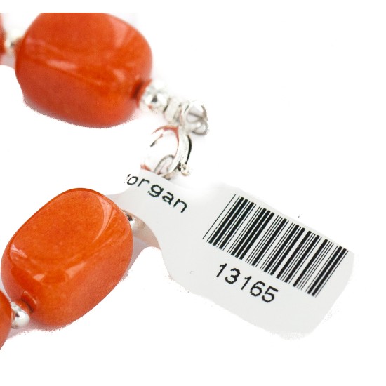 Navajo .925 Sterling Silver Certified Authentic Natural Agate Native American Bracelet 13165