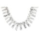 Certified Authentic Nickel Navajo Natural Black Onyx White Howlite Native American Necklace 18264-6