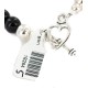 Certified Authentic Nickel Navajo Natural Black Onyx Agate Native American Necklace 18264-5