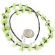 Certified Authentic .925 Sterling Silver Navajo Natural Gaspeite Native American Necklace 18265-3