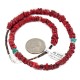 Certified Authentic Navajo .925 Sterling Silver Natural Turquoise Coral Heishi Native American Necklace 750219-10 Certified Authentic Navajo .925 Sterling Silver Natural Turquoise Coral Heishi Native American Necklace 750219-10