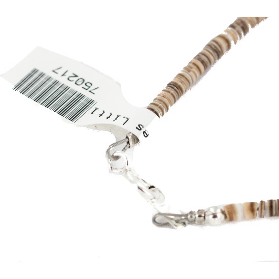 2 Strand .925 Sterling Silver Certified Authentic Navajo Natural Multicolor Stones Native American Necklace 750217