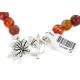 Certified Authentic Nickel Navajo Natural Carnelian Native American Necklace 18265-5
