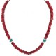 Certified Authentic Navajo .925 Sterling Silver Natural Turquoise Coral Heishi Native American Necklace 750219-10 Certified Authentic Navajo .925 Sterling Silver Natural Turquoise Coral Heishi Native American Necklace 750219-10