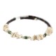 Navajo Certified Authentic White Howlite Heishi Native American Adjustable Wrap Bracelet 13172-16