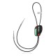Handmade Certified Authentic Navajo .925 Sterling Silver Native American Natural Turquoise Coral Bolo Tie 34179