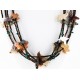 Carved Fetish $500 Large Certified Authentic 5 Strand Navajo .925 Sterling Silver Natural Turquoise Multicolor Stones Native American Necklace 15992-6 Carved Fetish $500 Large Certified Authentic 5 Strand Navajo .925 Sterling Silver Natural Turquoise Multicolor Stones Native American Necklace 15992-6